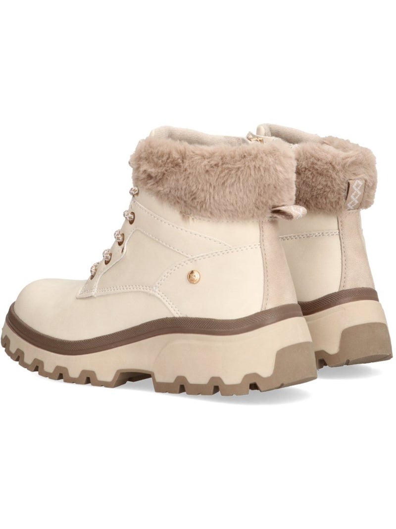 Bottines femme à lacets Gris perle - Kiabi