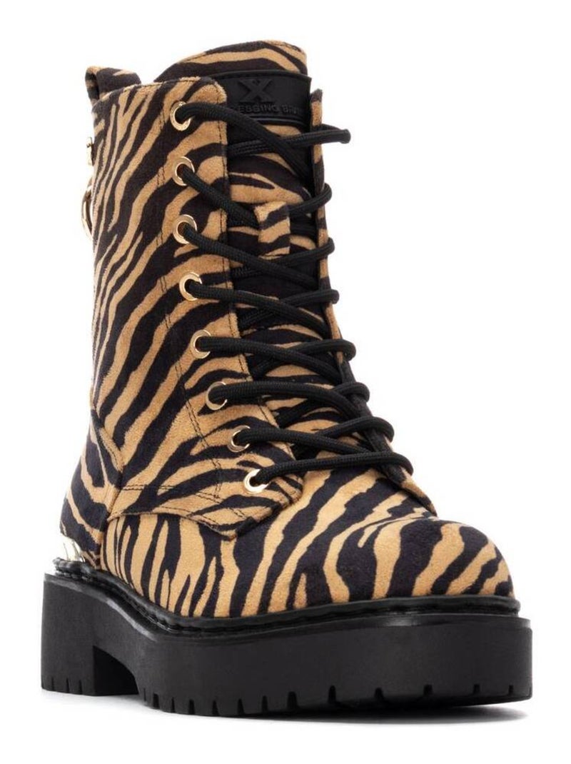 Bottines femme à lacets Multicolore - Kiabi