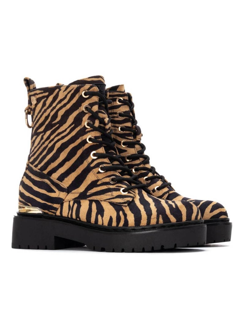 Bottines femme à lacets Multicolore - Kiabi