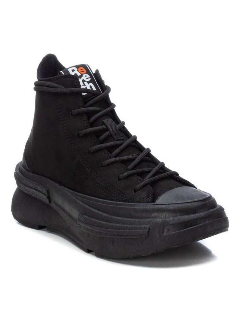 Bottines femme à lacets Noir - Kiabi