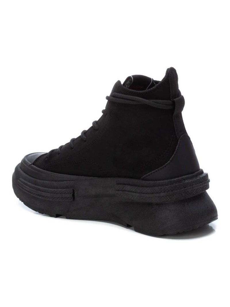 Bottines femme à lacets Noir - Kiabi