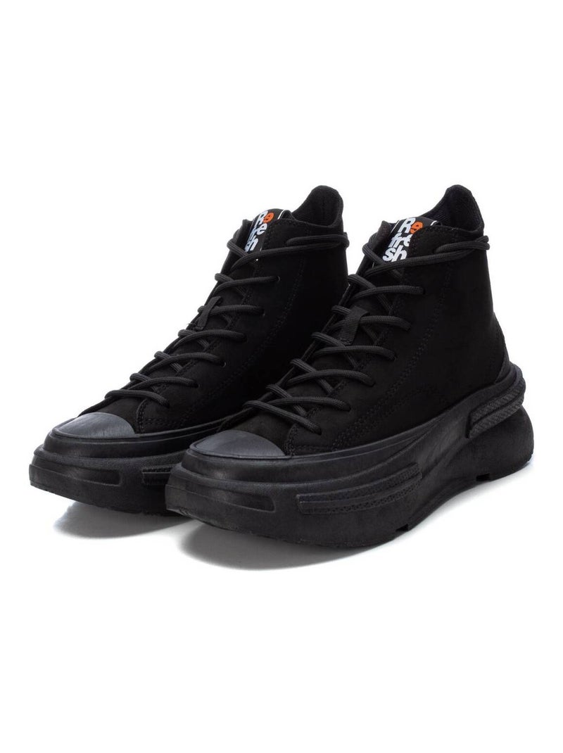 Bottines femme à lacets Noir - Kiabi