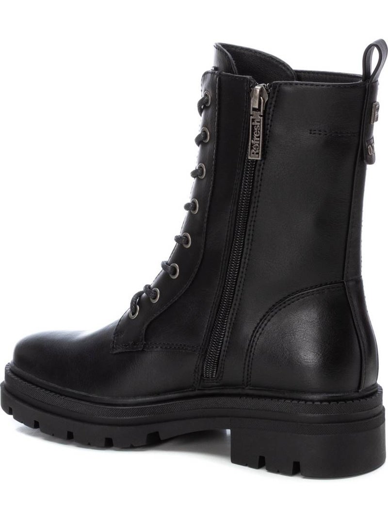 Bottines femme à lacets Noir - Kiabi