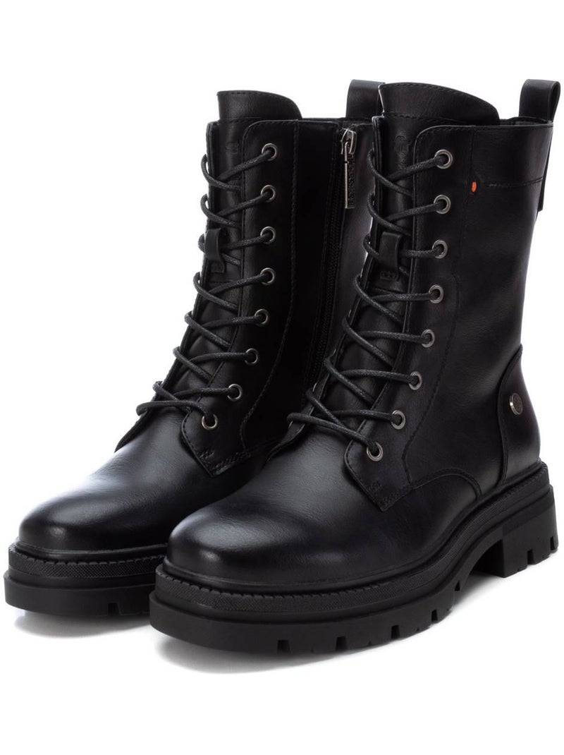 Bottines femme à lacets Noir - Kiabi