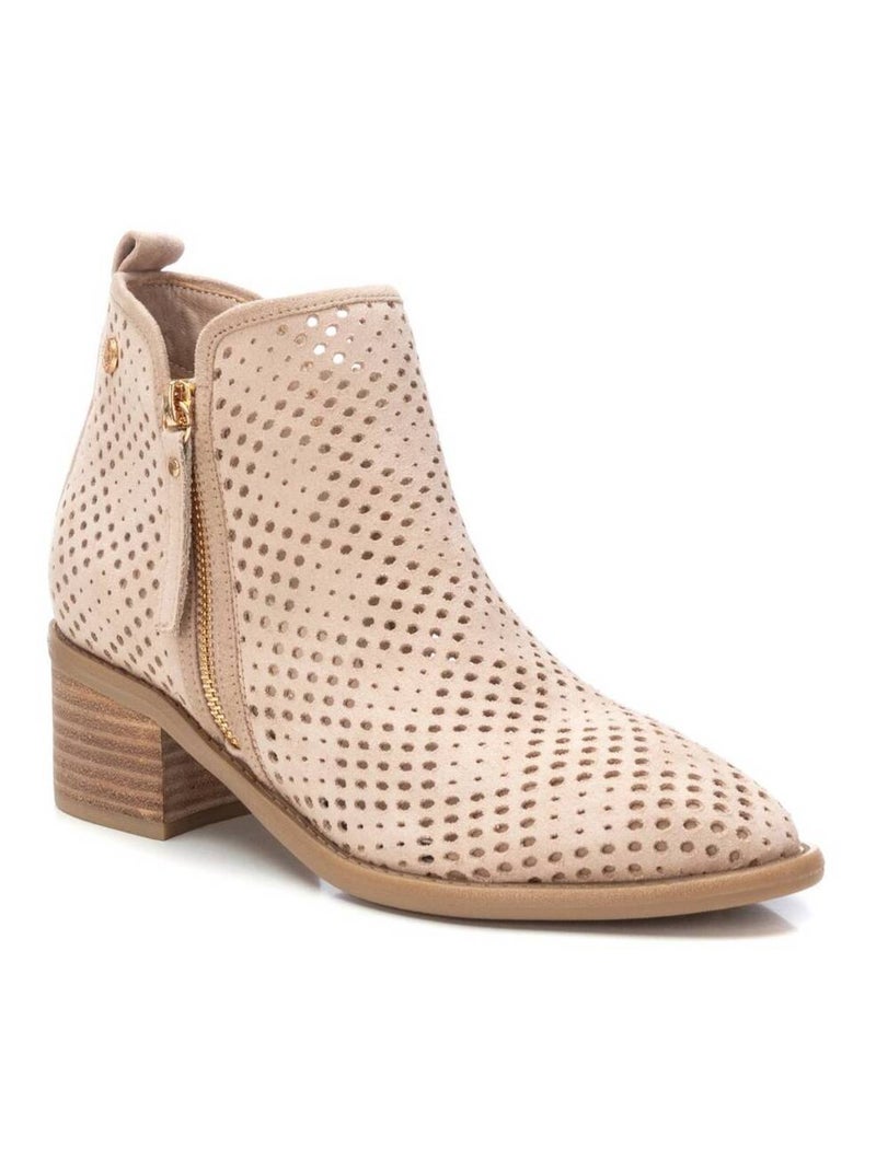 Bottines femme à talon Beige - Kiabi