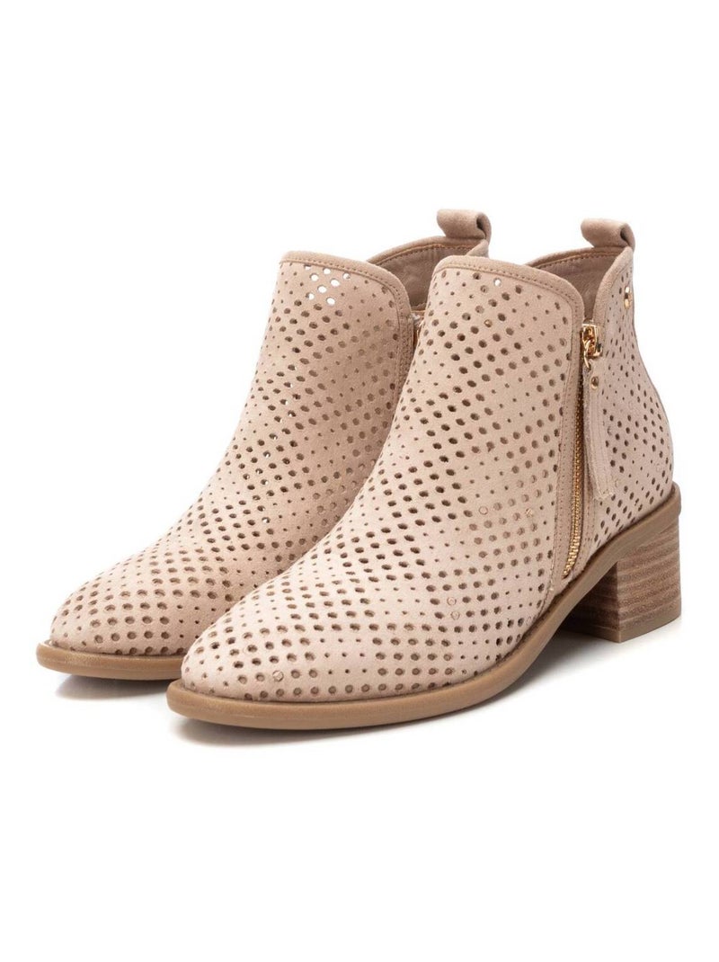 Bottines femme à talon Beige - Kiabi