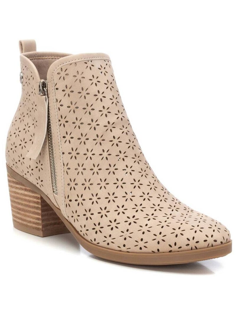 Bottines femme à talon Beige - Kiabi