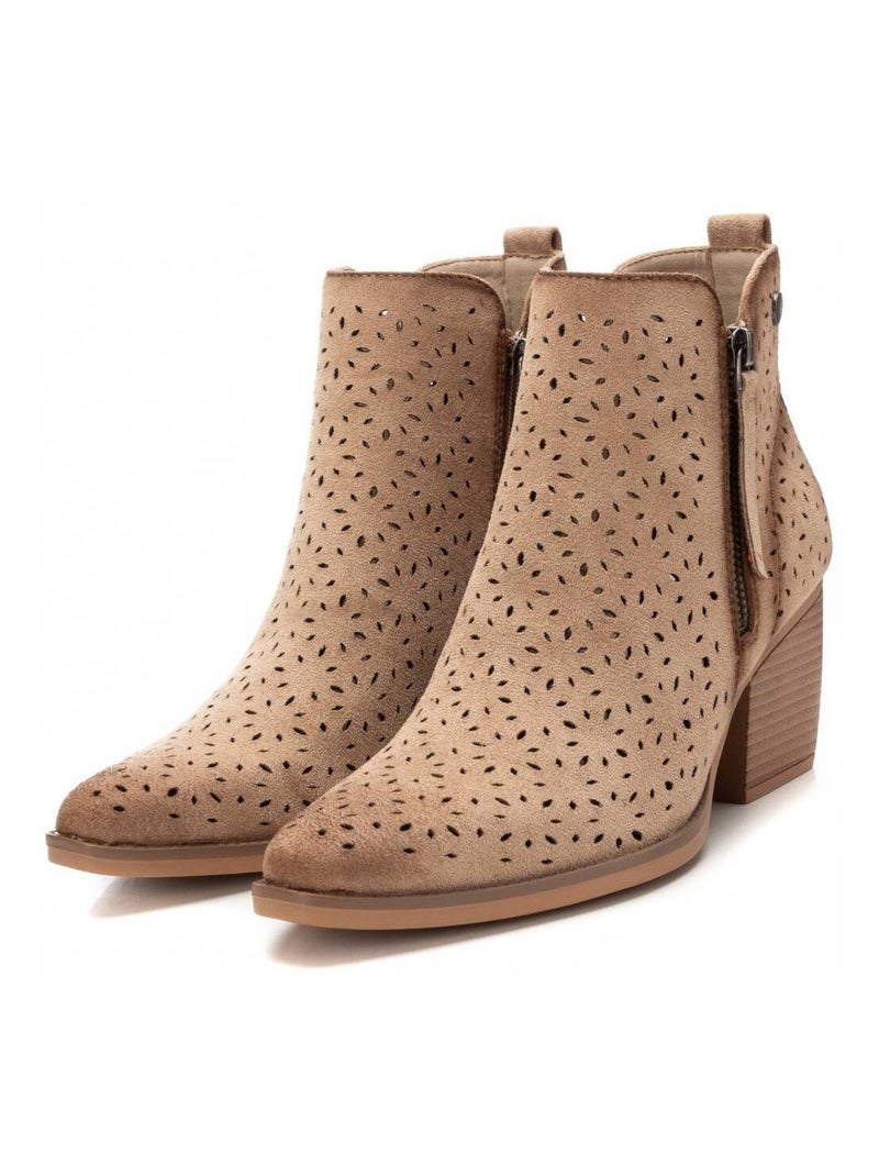 Bottines femme à talon Beige - Kiabi