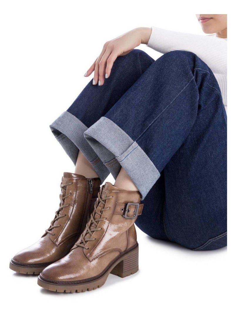 Bottines femme à talon Beige - Kiabi