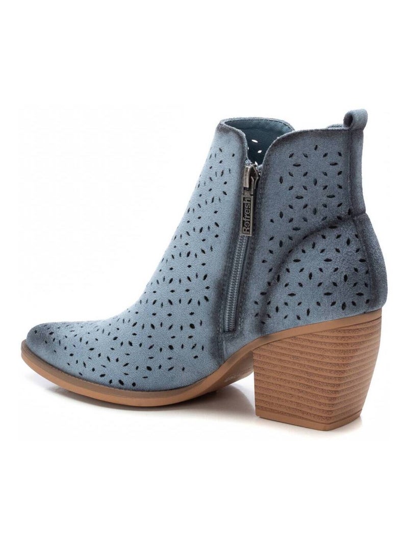 Bottines femme à talon Bleu - Kiabi