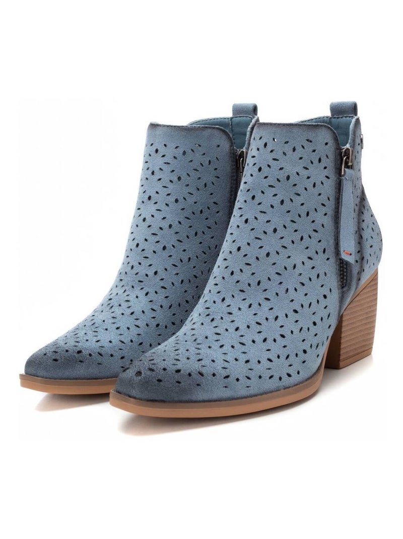 Bottines femme à talon Bleu - Kiabi