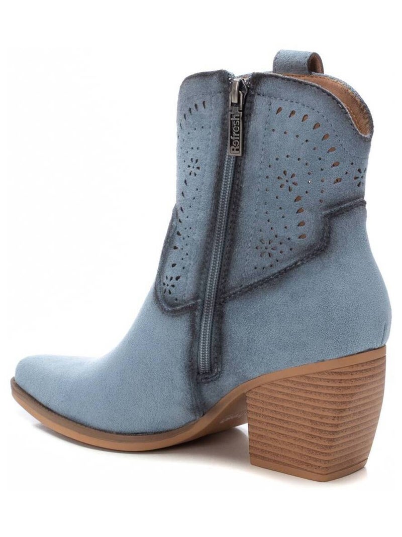 Bottines femme à talon Bleu - Kiabi