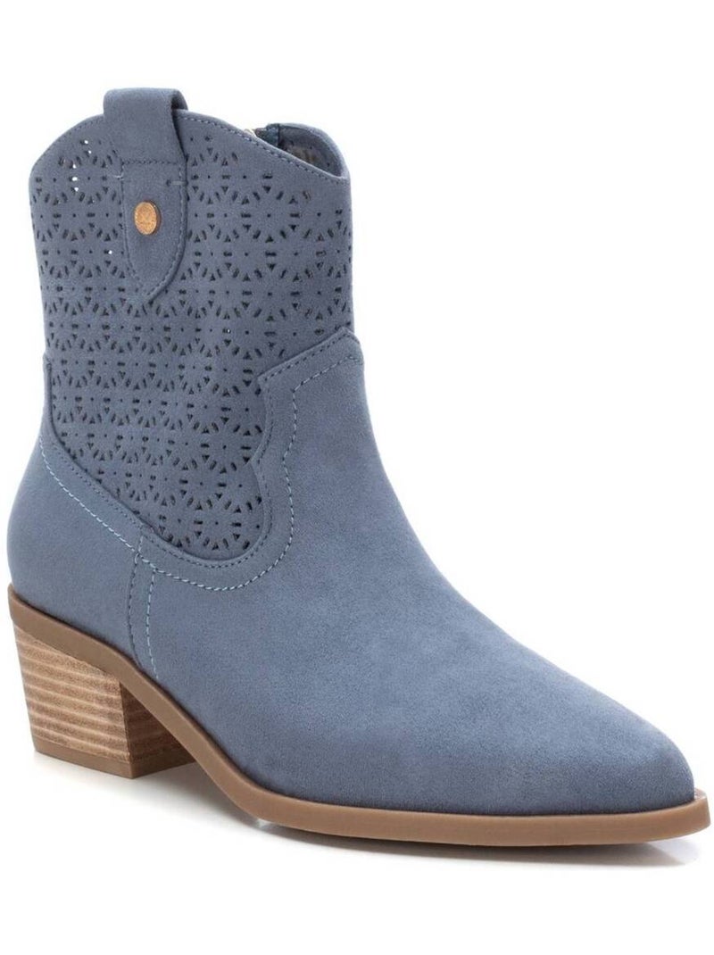 Bottines femme à talon Bleu - Kiabi
