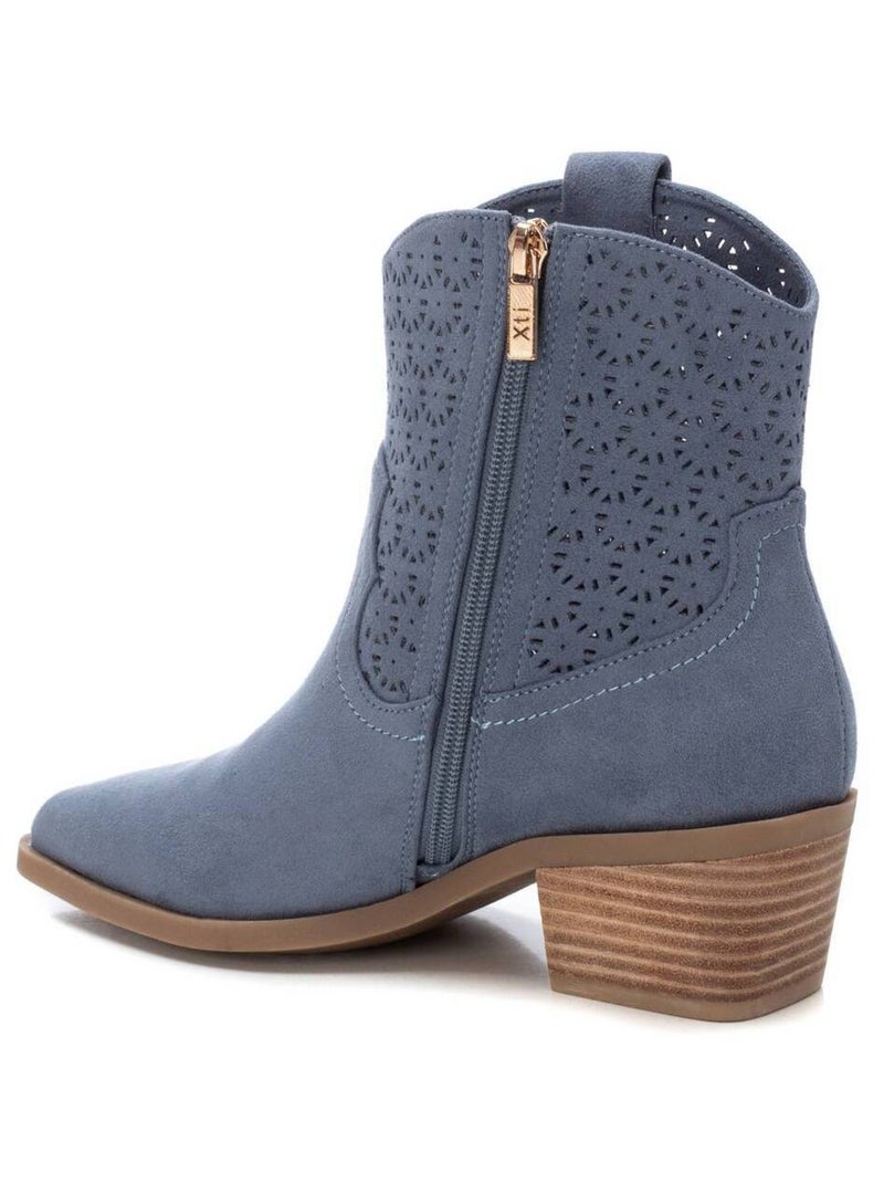 Bottines femme à talon Bleu - Kiabi