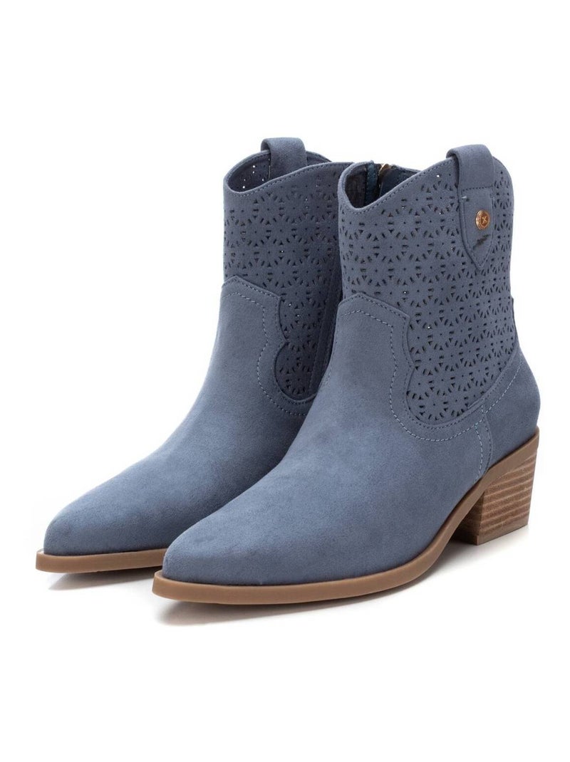 Bottines femme à talon Bleu - Kiabi
