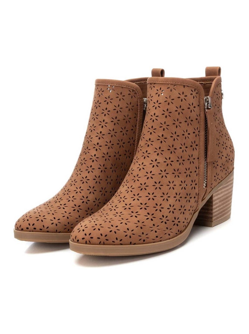 Bottines femme à talon Camel - Kiabi