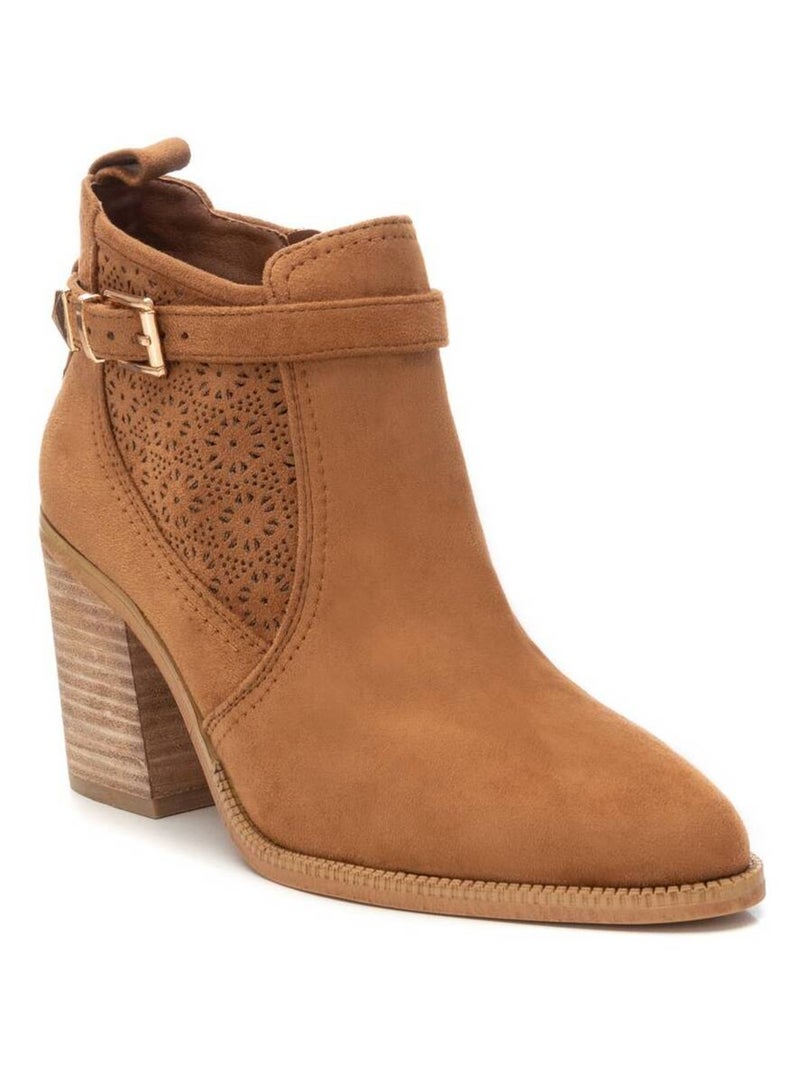 Bottines femme à talon Camel - Kiabi