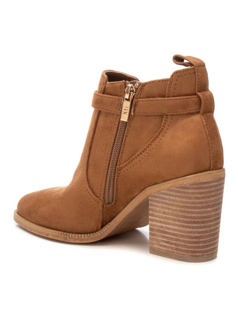 Bottines femme à talon Camel - Kiabi