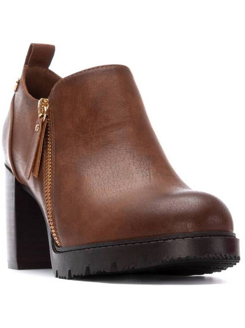 Bottines femme à talon Camel - Kiabi