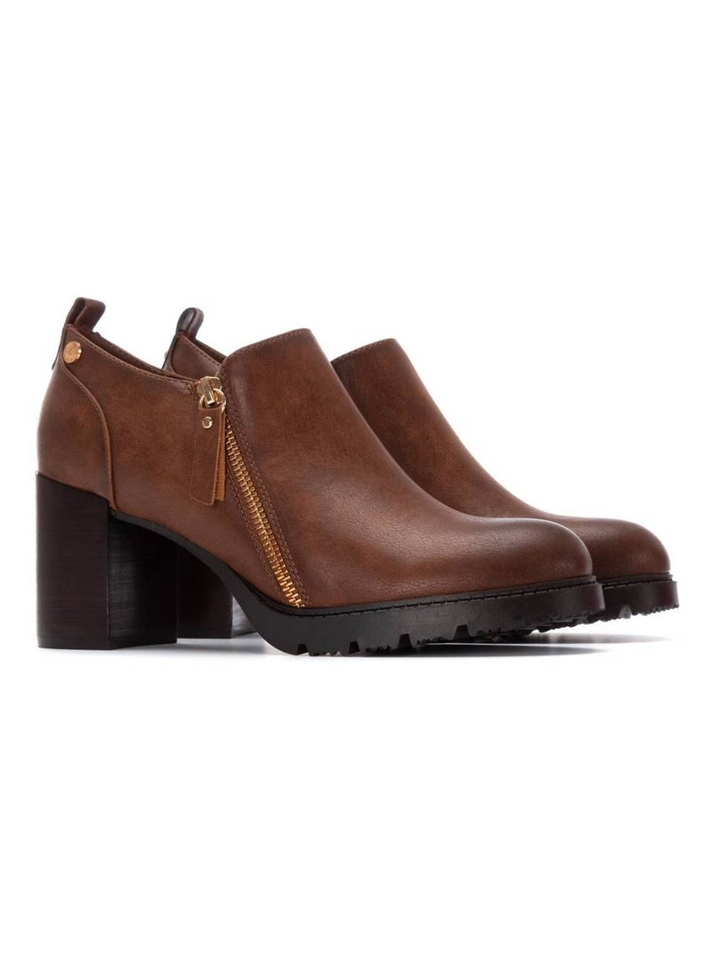 Bottines femme à talon Camel - Kiabi