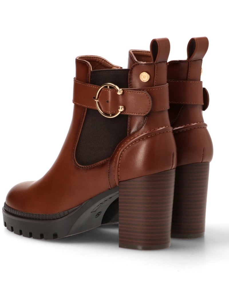 Bottines femme à talon Camel - Kiabi