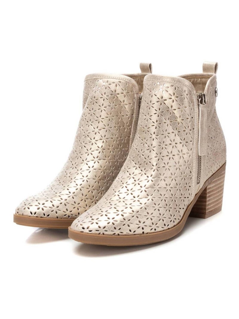 Bottines femme à talon Doré/or - Kiabi