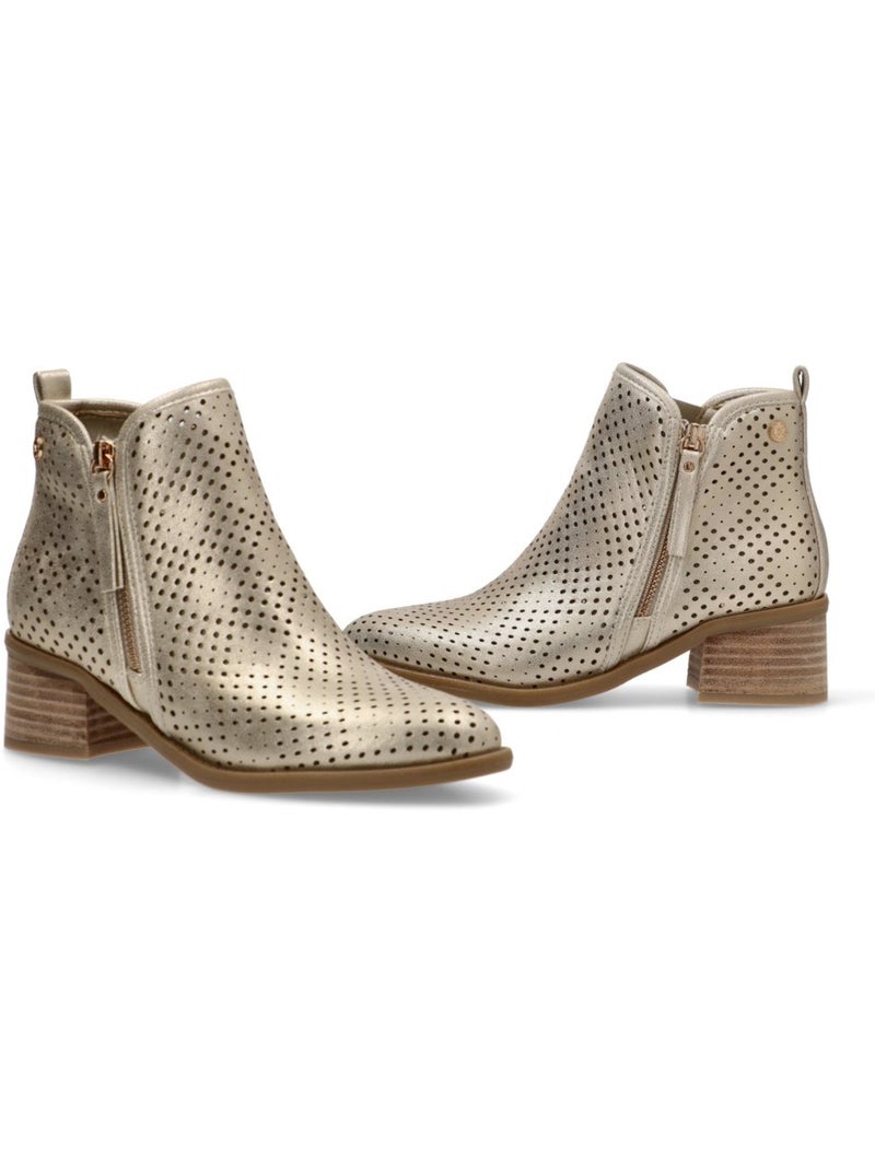 Bottines femme à talon Gold - Kiabi