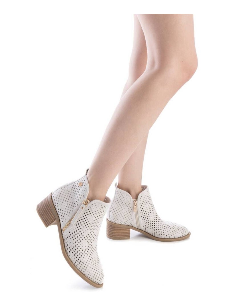 Bottines femme à talon Gris - Kiabi