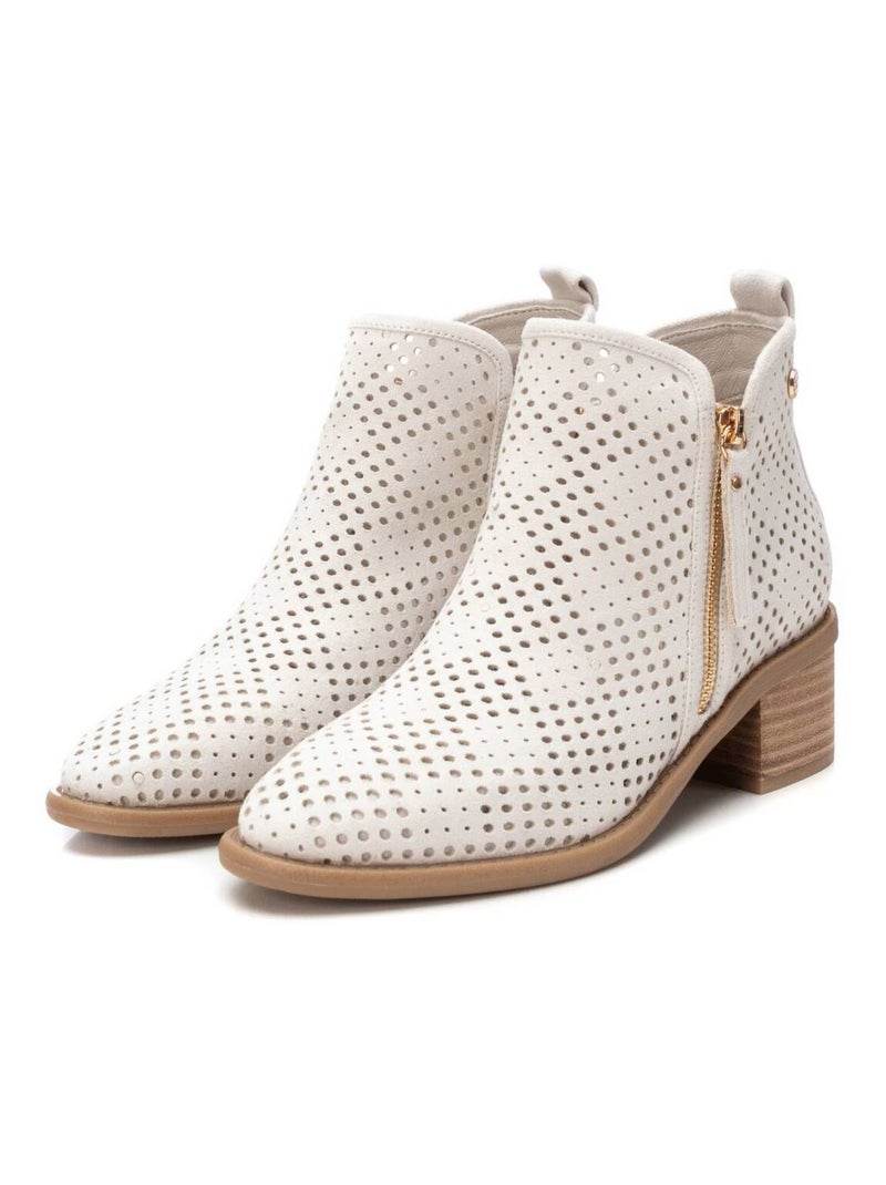 Bottines femme à talon Gris - Kiabi