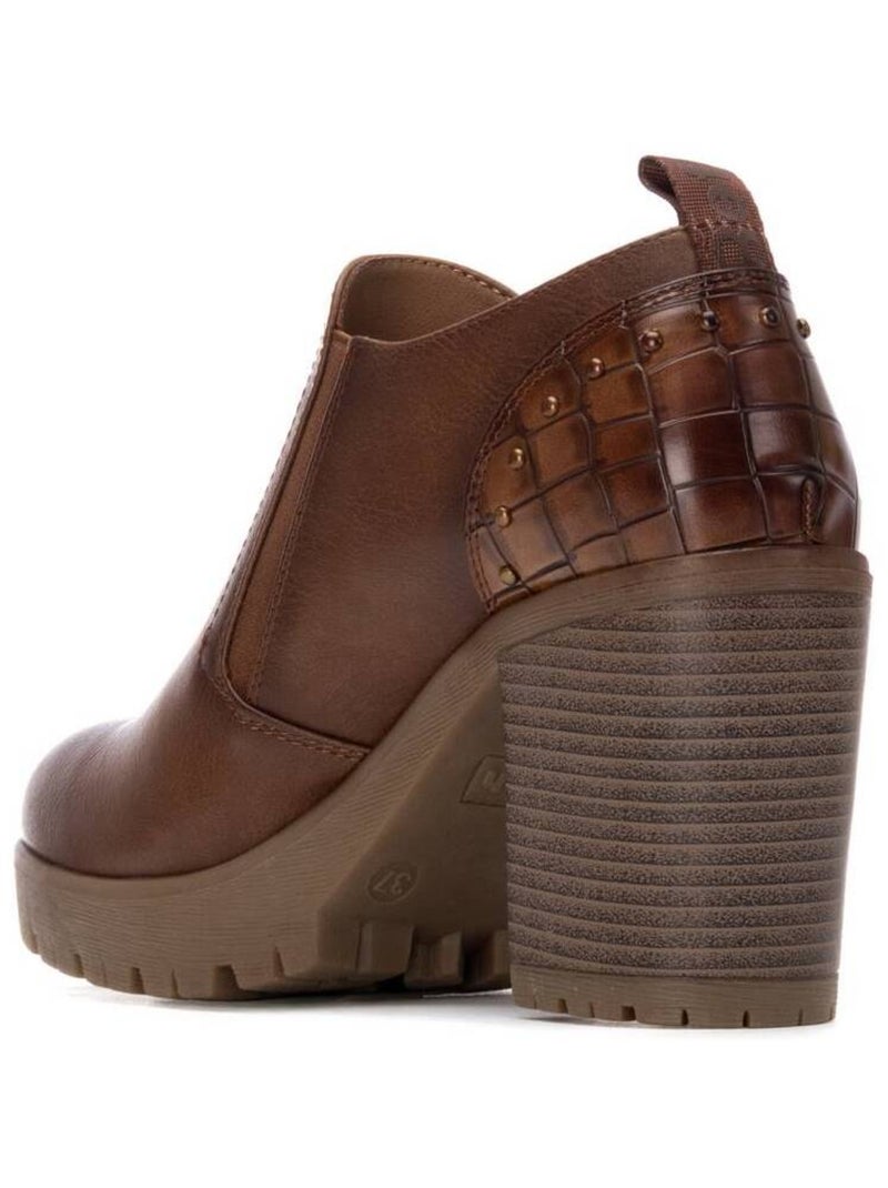 Bottines femme à talon haut Camel - Kiabi