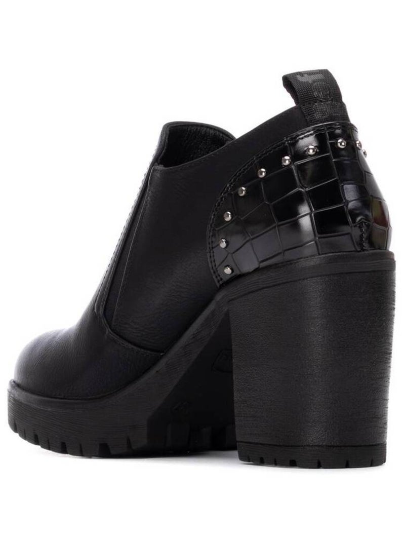 Bottines femme à talon haut Noir - Kiabi