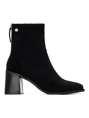 Bottines femme à talon large
