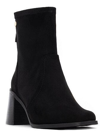 Bottines femme à talon large