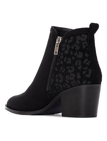 Bottines femme à talon large