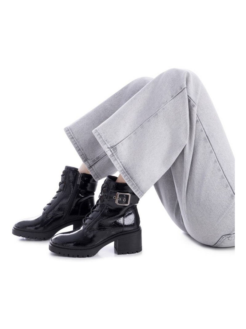 Bottines femme à talon Noir - Kiabi