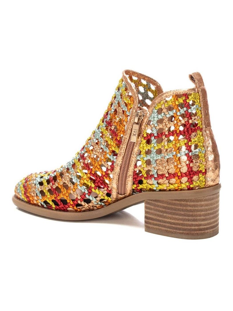Bottines femme à talon Orange - Kiabi
