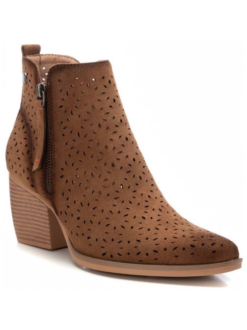 Bottines femme à talon Taupe - Kiabi