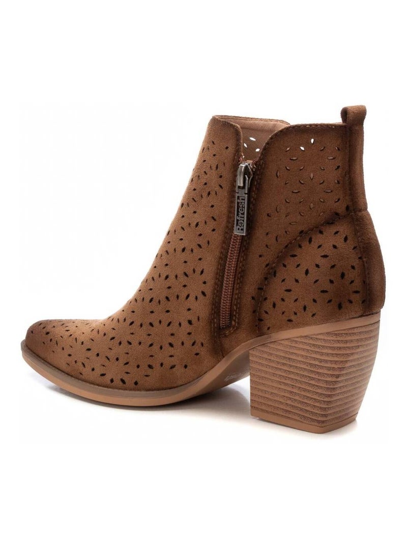 Bottines femme à talon Taupe - Kiabi