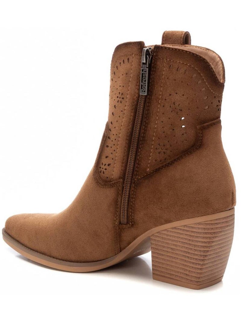 Bottines femme à talon Taupe - Kiabi