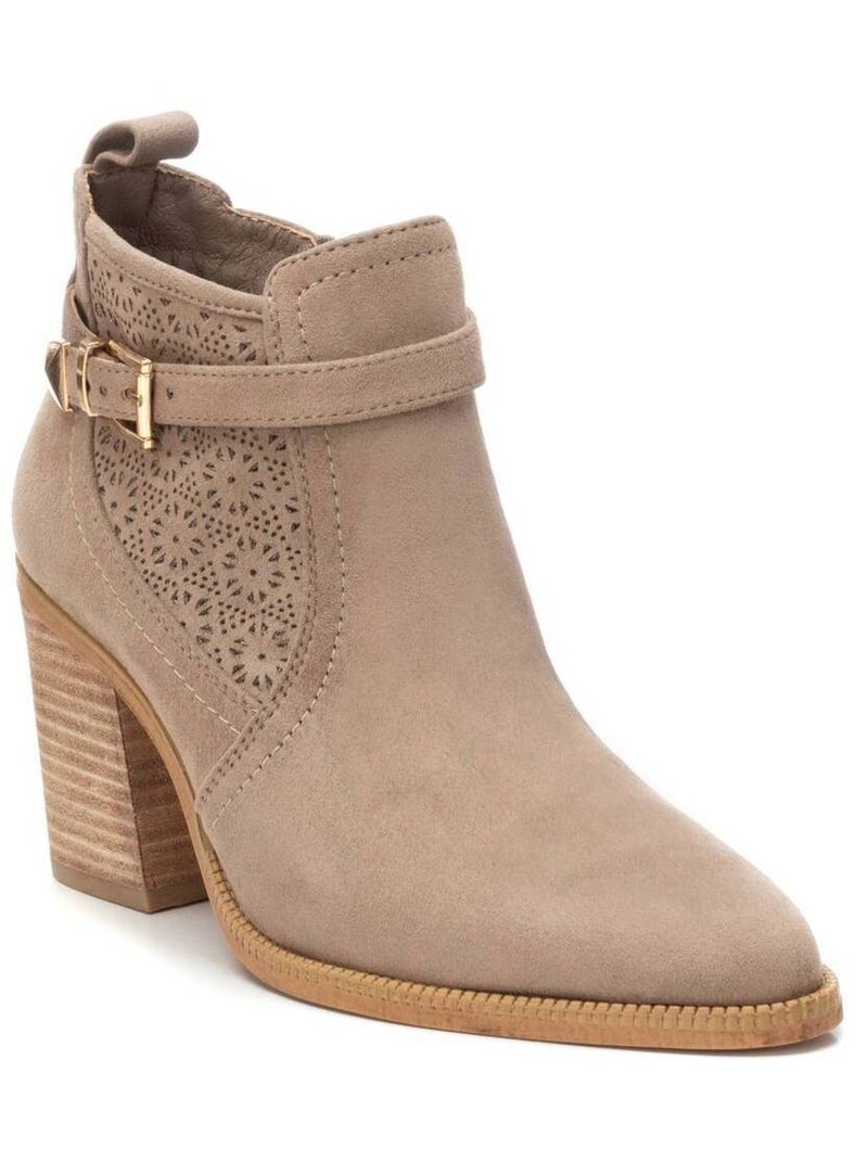 Bottines femme à talon Taupe - Kiabi