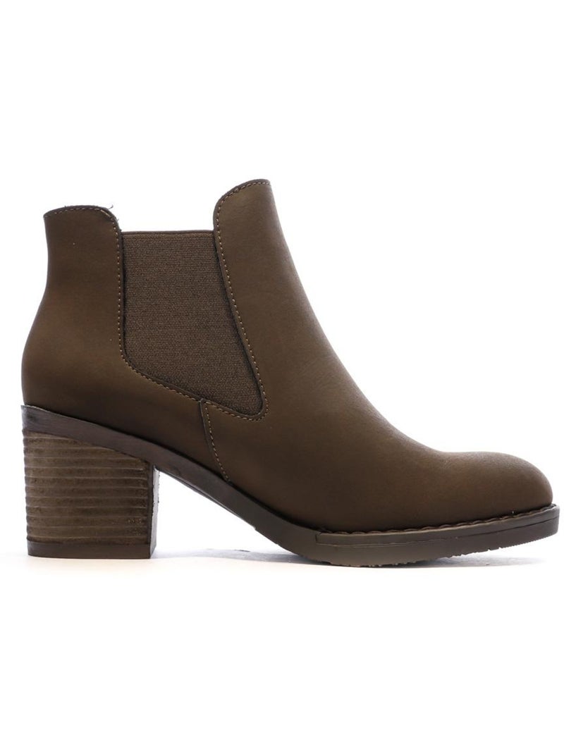 Bottines Femme Chattawak Marron cappuccino - Kiabi