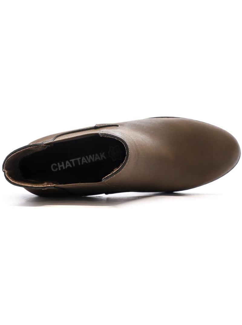Bottines Femme Chattawak Marron cappuccino - Kiabi