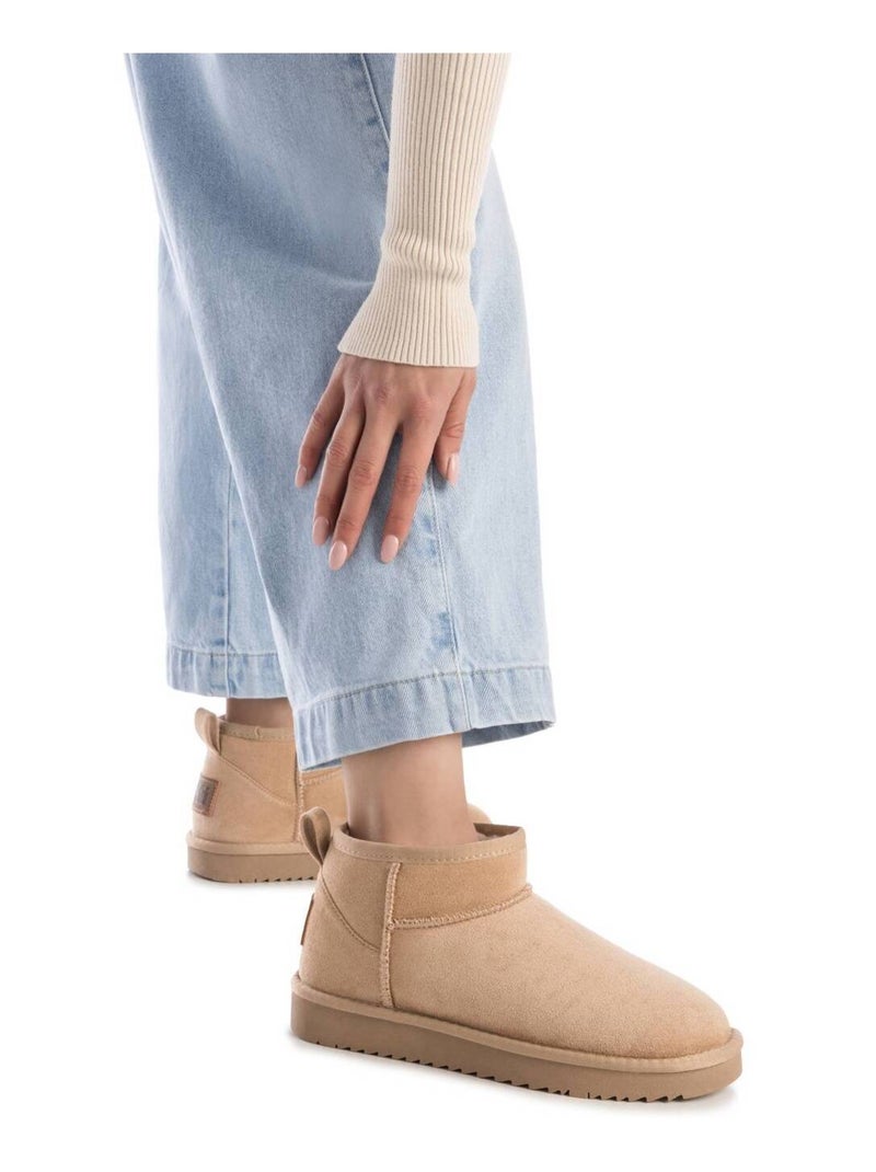 Bottines femme fourrées Beige - Kiabi