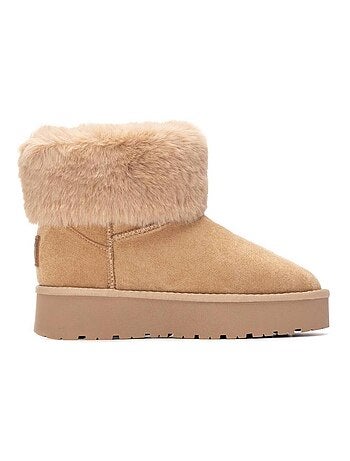 Bottines femme fourrées