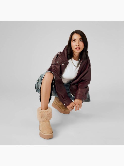 Bottines femme fourrées - Kiabi