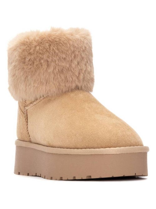 Bottines femme fourrées - Kiabi