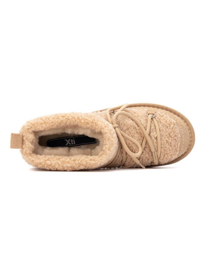 Bottines femme fourrées Beige - Kiabi