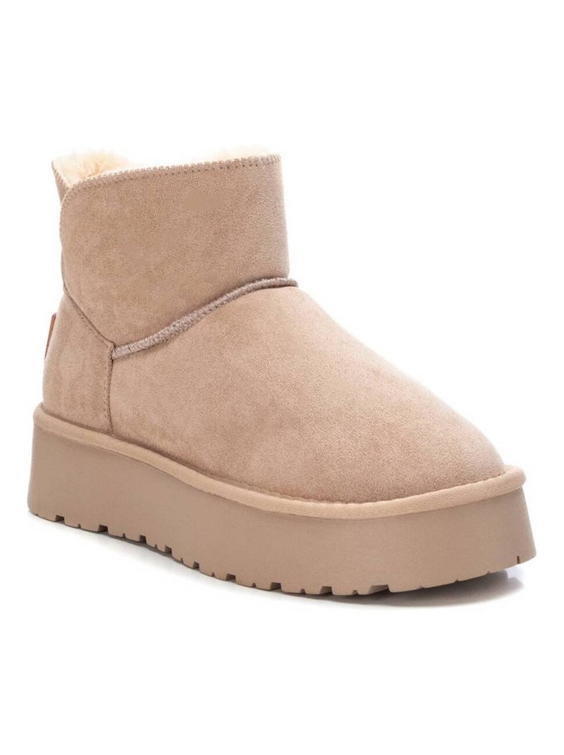 Bottines femme fourrées Beige - Kiabi