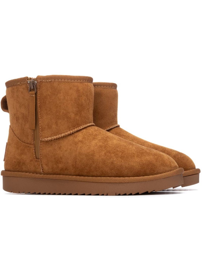 Bottines femme fourrées Camel - Kiabi