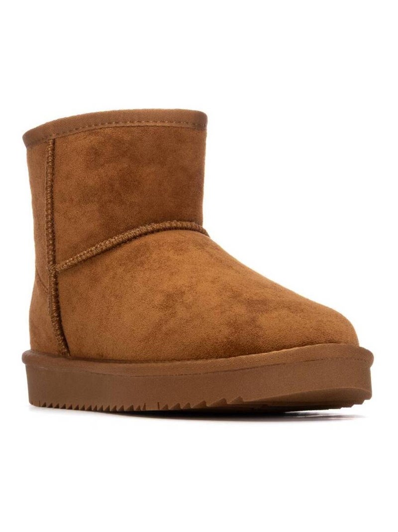 Bottines femme fourrées Camel - Kiabi